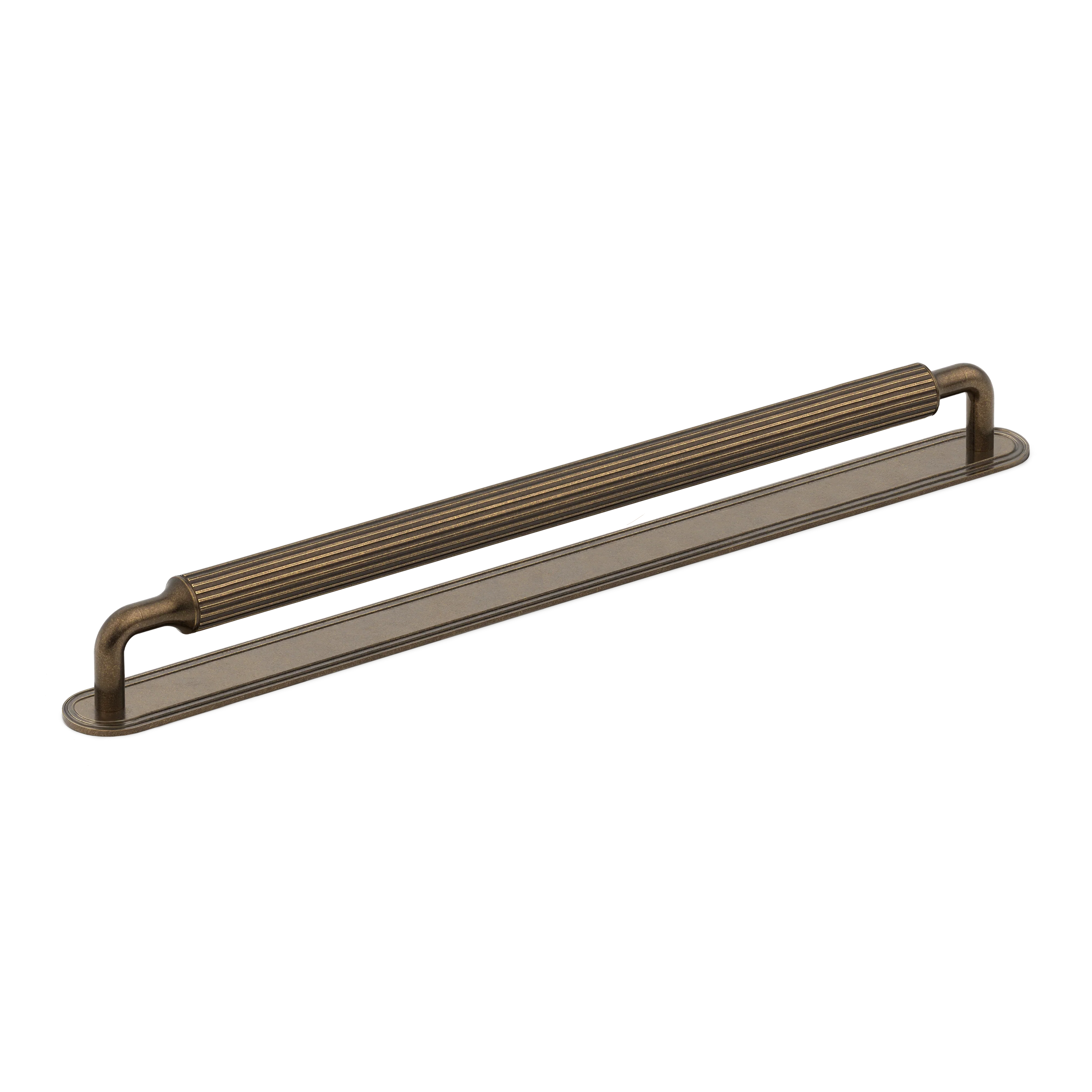 Armac Martin Barwick Slim Ridged Appliance Pull With Backplate