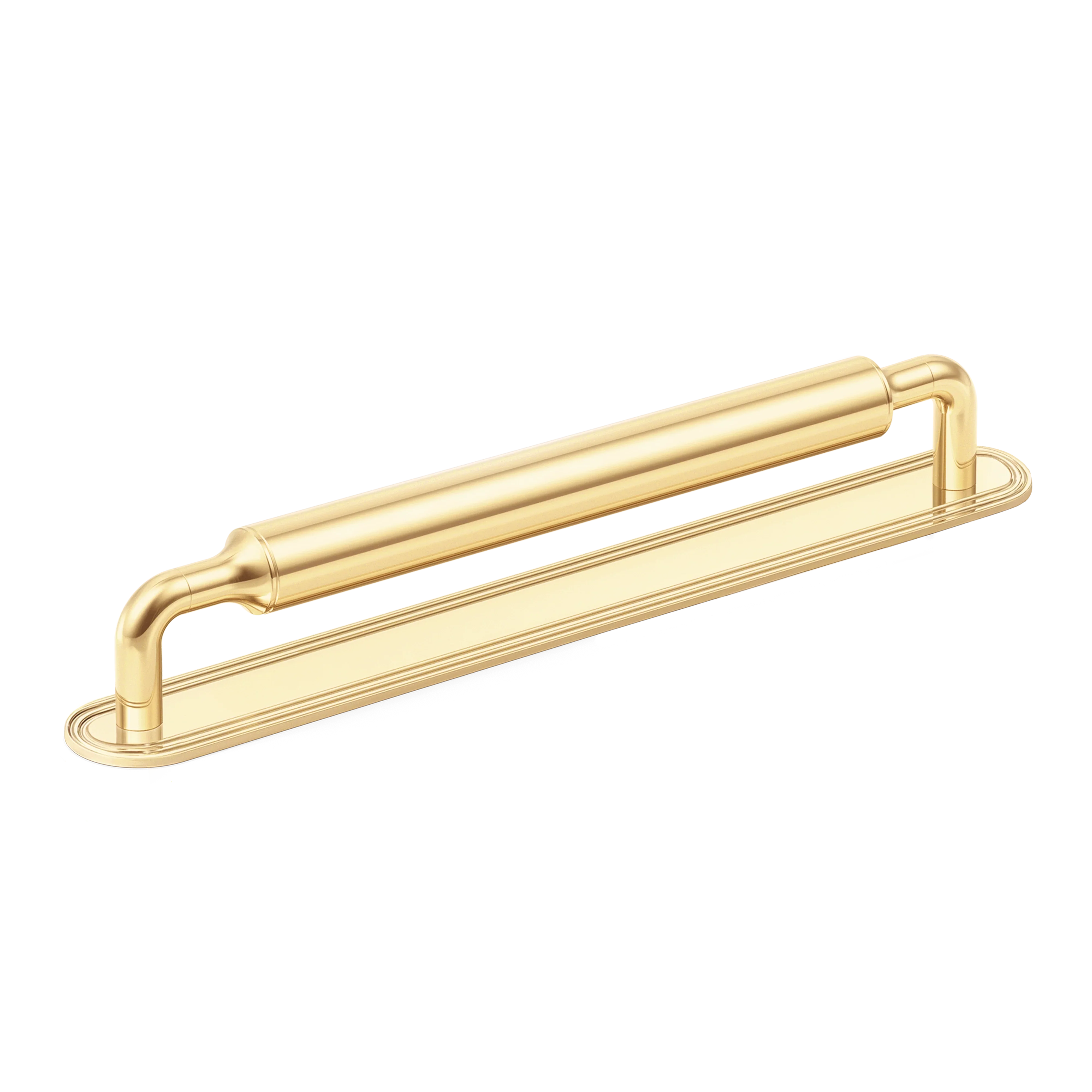 Armac Martin Barwick Slim Plain Cabinet Pull Handle With Backplate