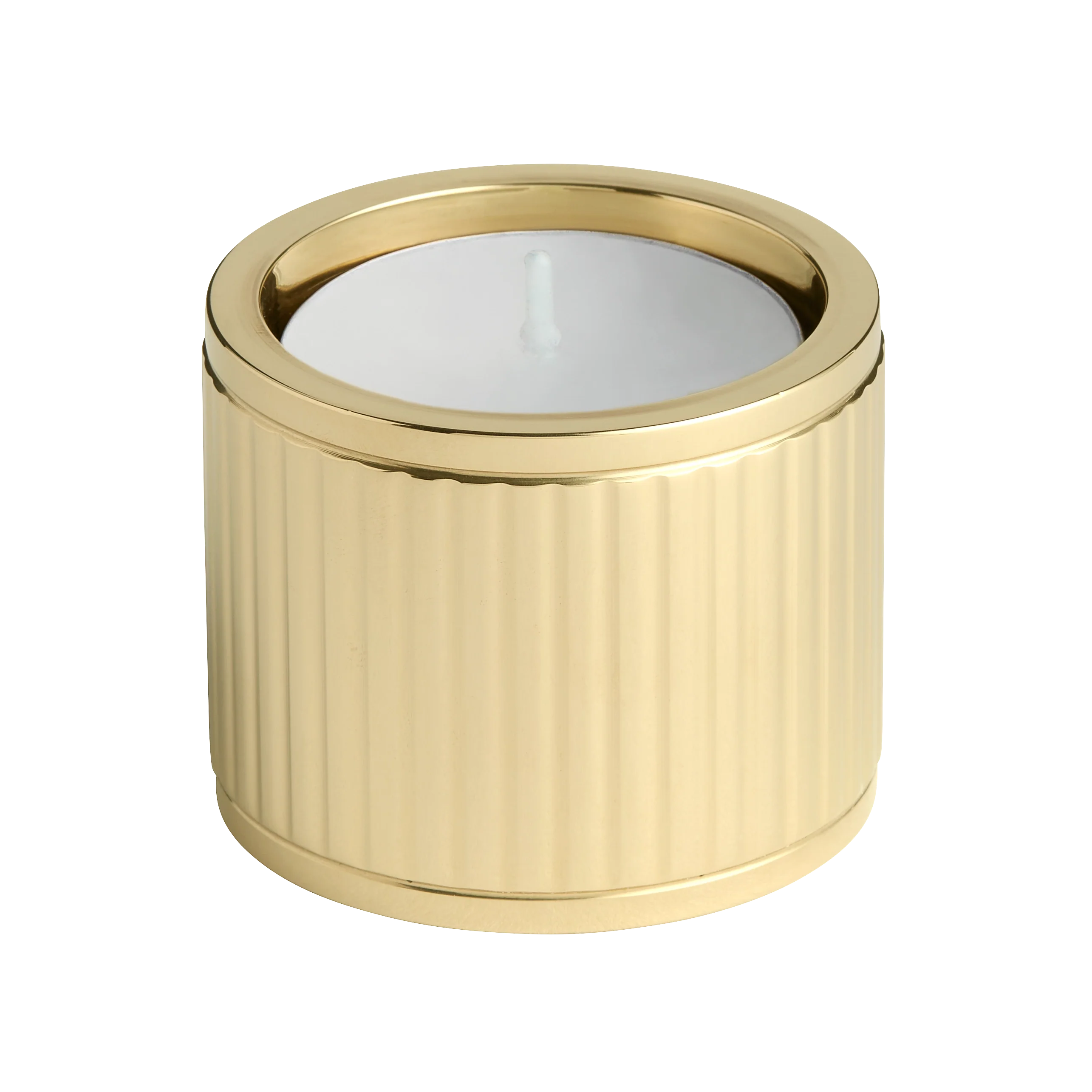 Armac Martin Barwick Ridged 40mm Brass Tealight Holder