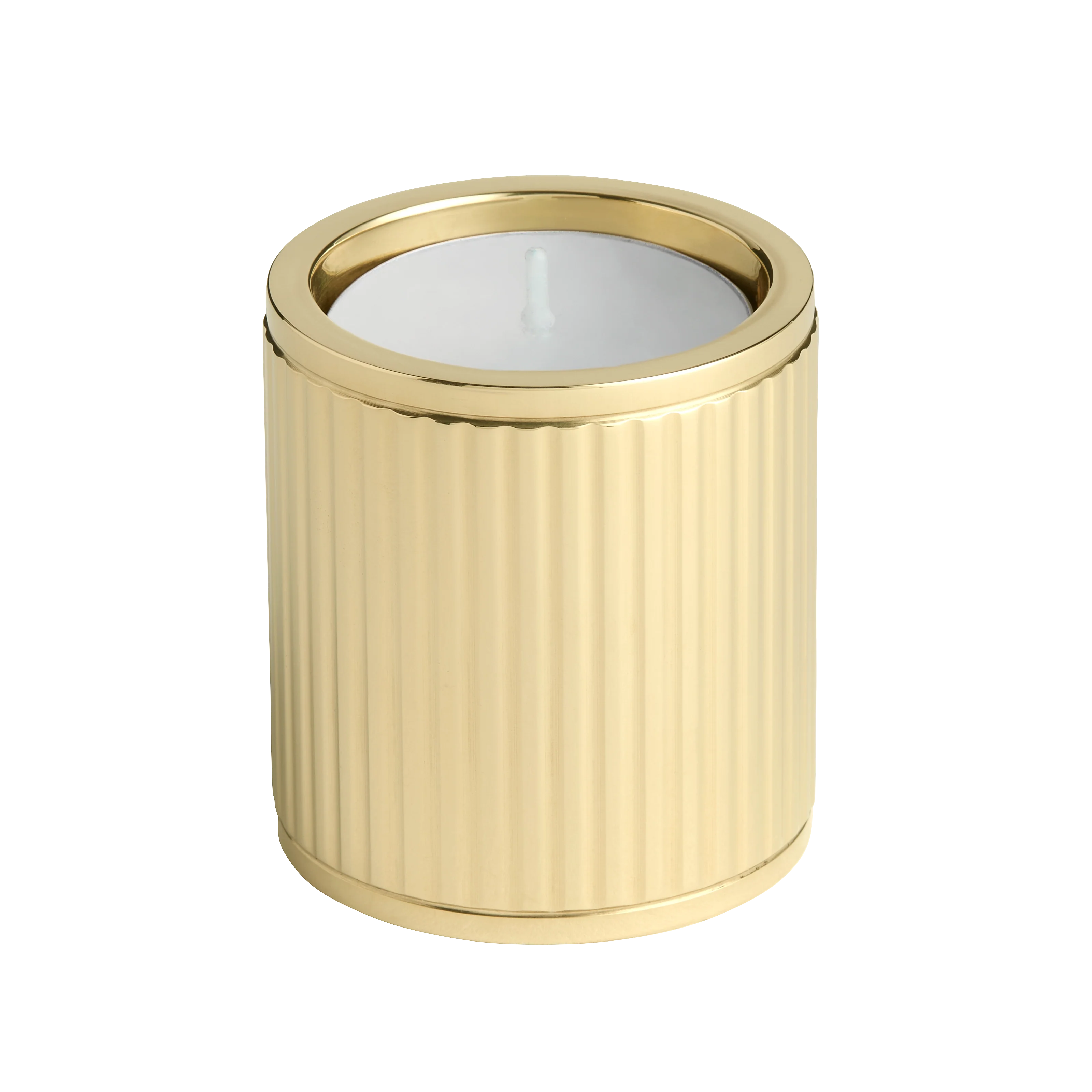 Armac Martin Barwick Ridged 55mm Brass Tealight Holder