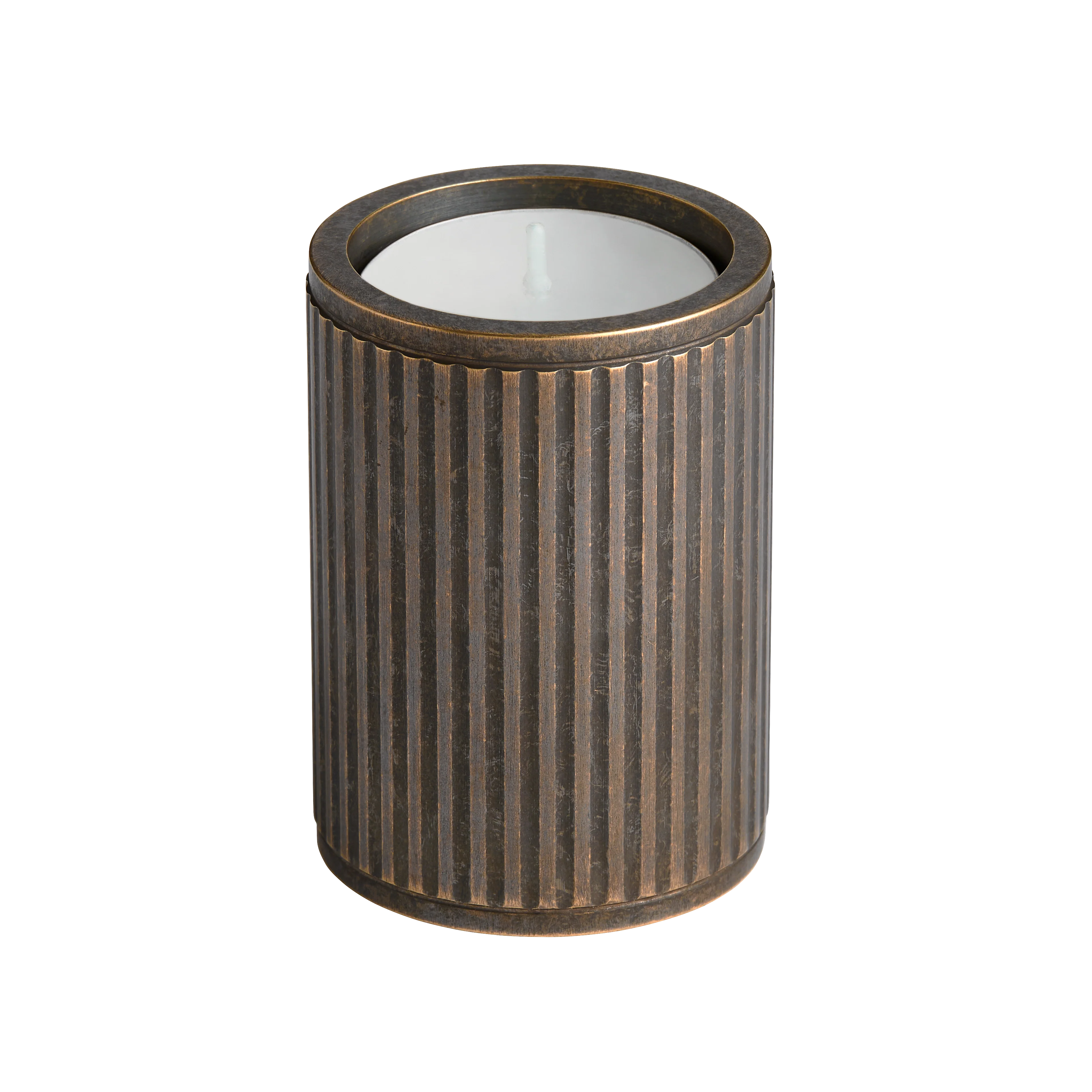 Armac Martin Barwick Ridged 70mm Brass Tealight Holder