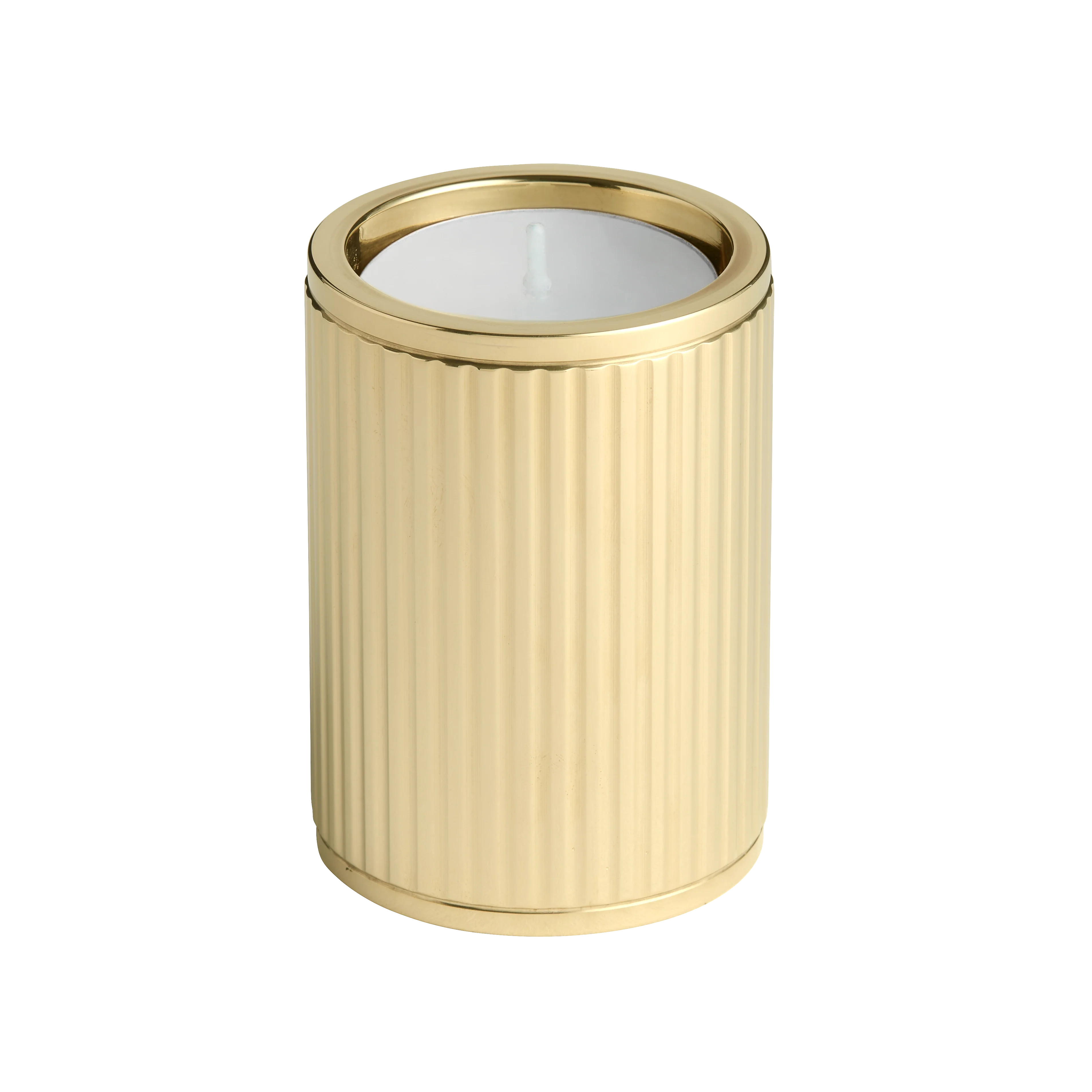 Armac Martin Barwick Ridged 70mm Brass Tealight Holder