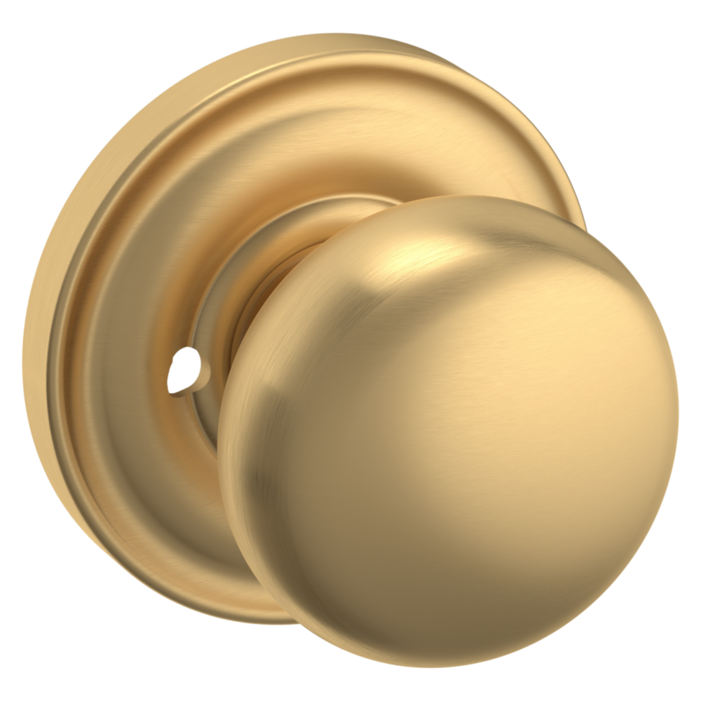 Baldwin 5000 Baltimore Knob Set with 5048 Round Rose Vintage Brass / Privacy / Reversible