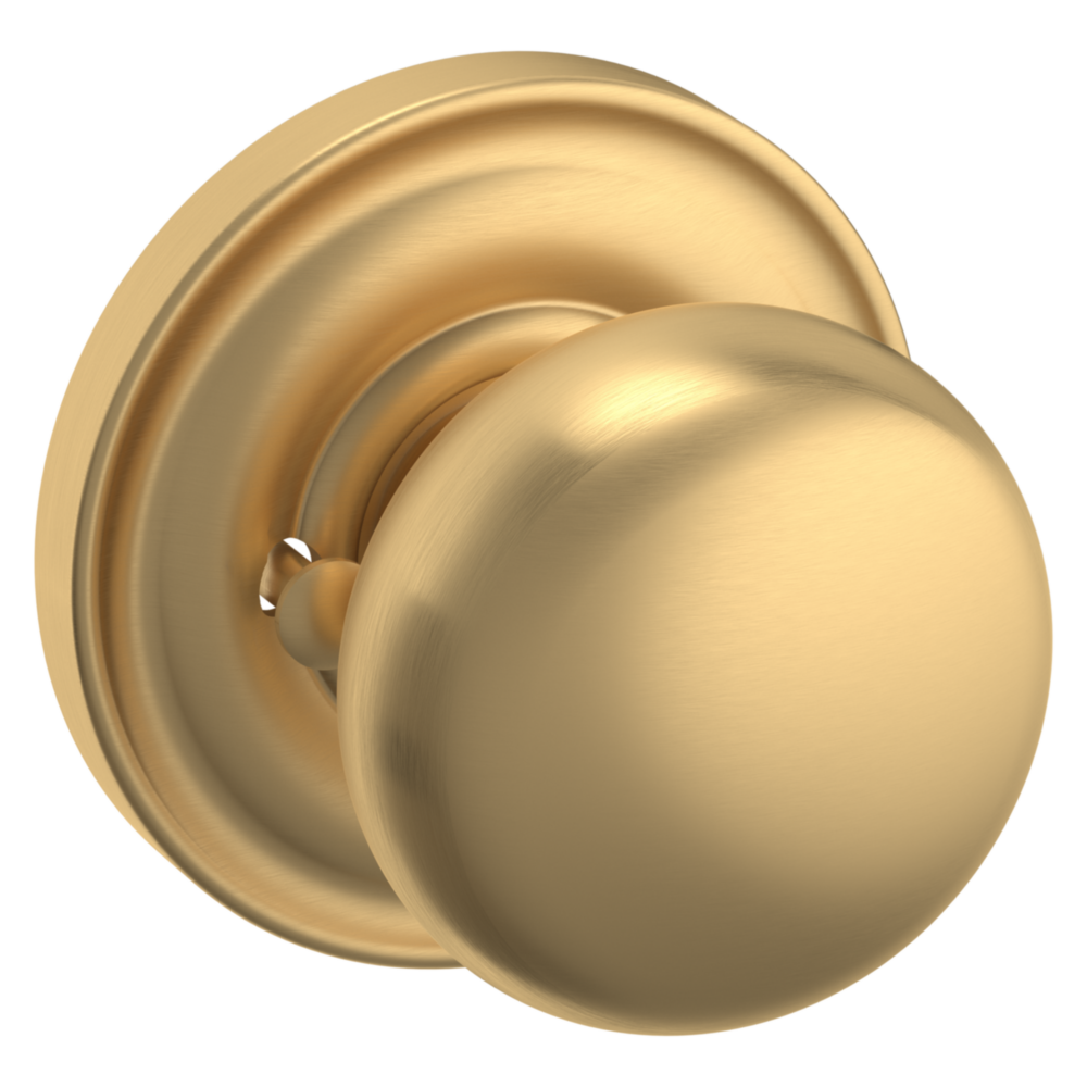 Baldwin 5000 Baltimore Knob Set with 5048 Round Rose Vintage Brass / Privacy / Reversible