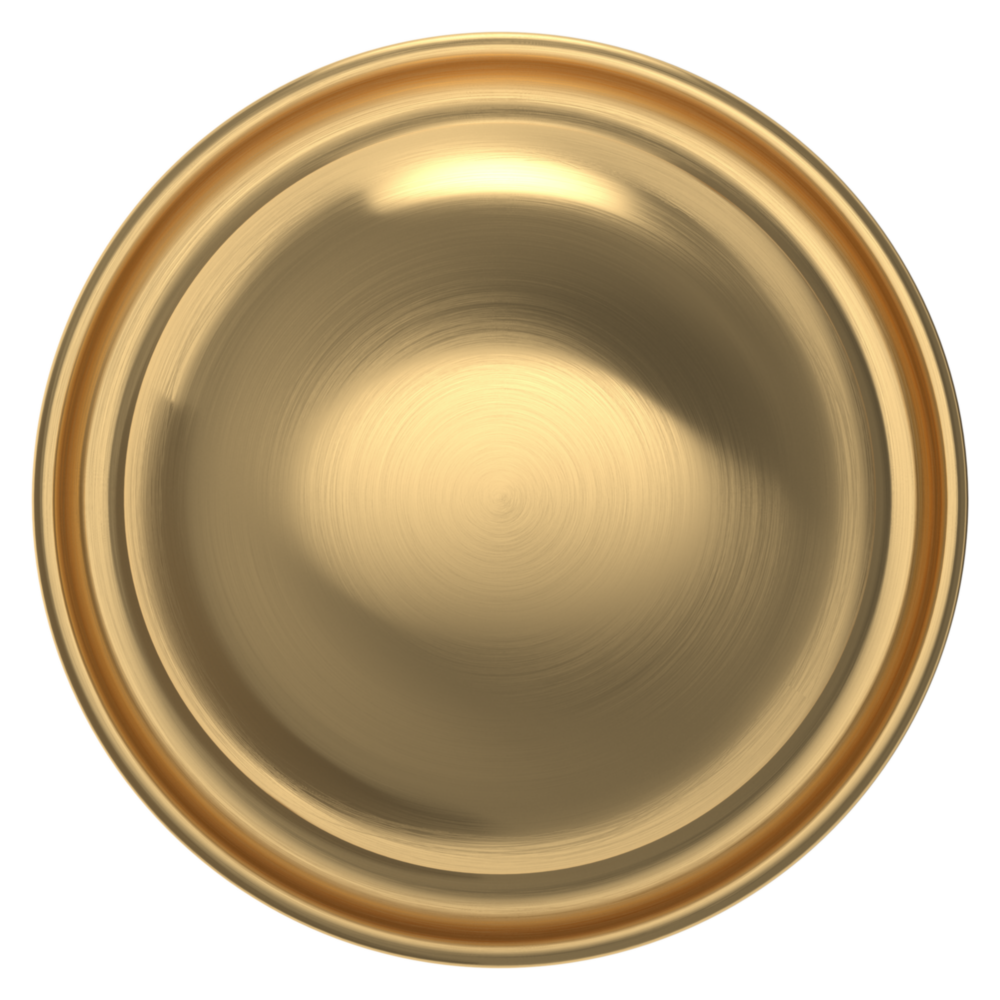 Baldwin 5000 Baltimore Knob Set with 5048 Round Rose Lifetime (PVD) Satin Brass / Passage / Reversible