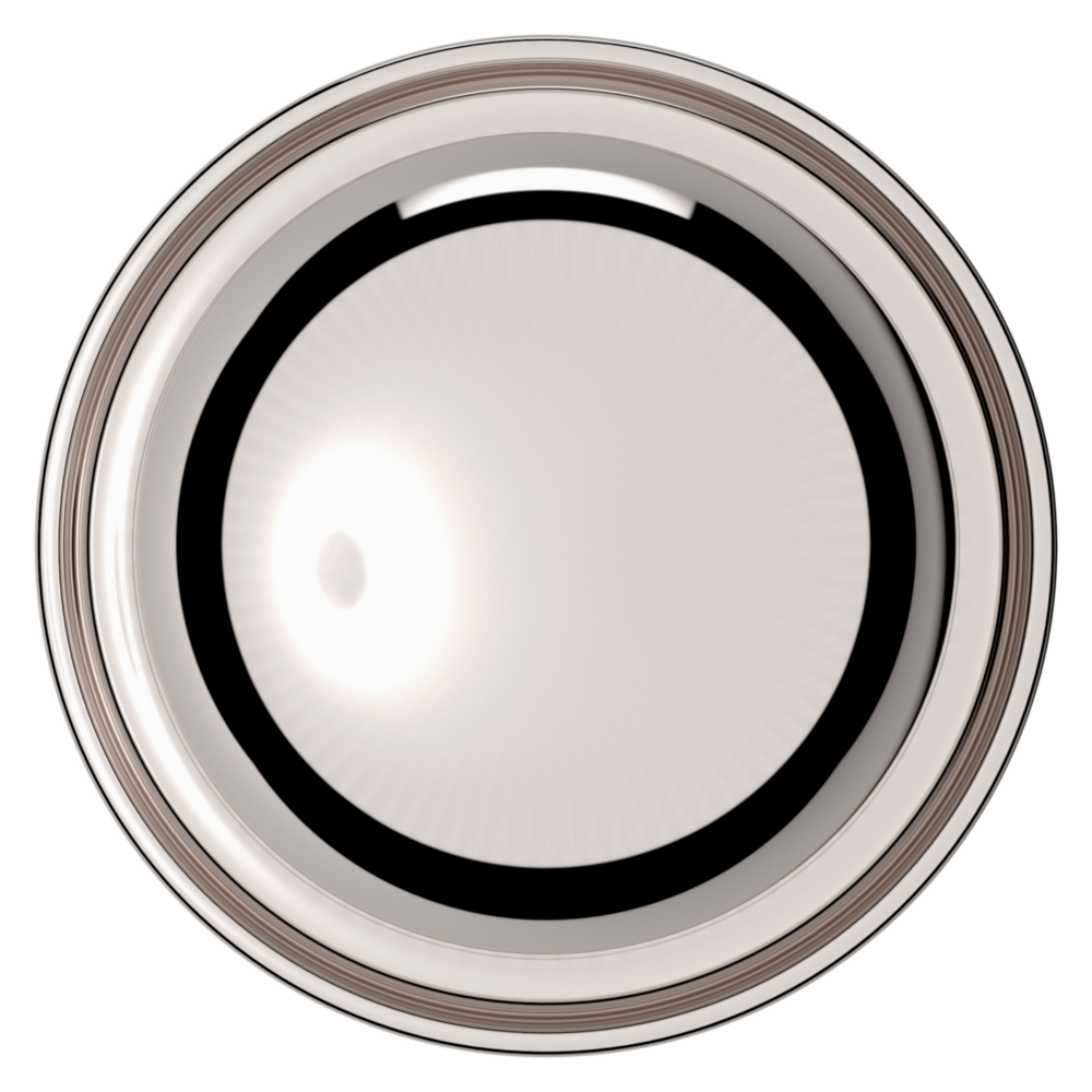 Baldwin 5000 Baltimore Knob Set with 5048 Round Rose Lifetime (PVD) Polished Nickel / Privacy / Reversible