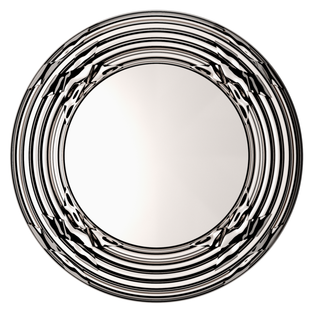 Baldwin 5013 Edinburgh Knob Set with 5021 Round Rose Lifetime (PVD) Polished Nickel / Privacy / Reversible