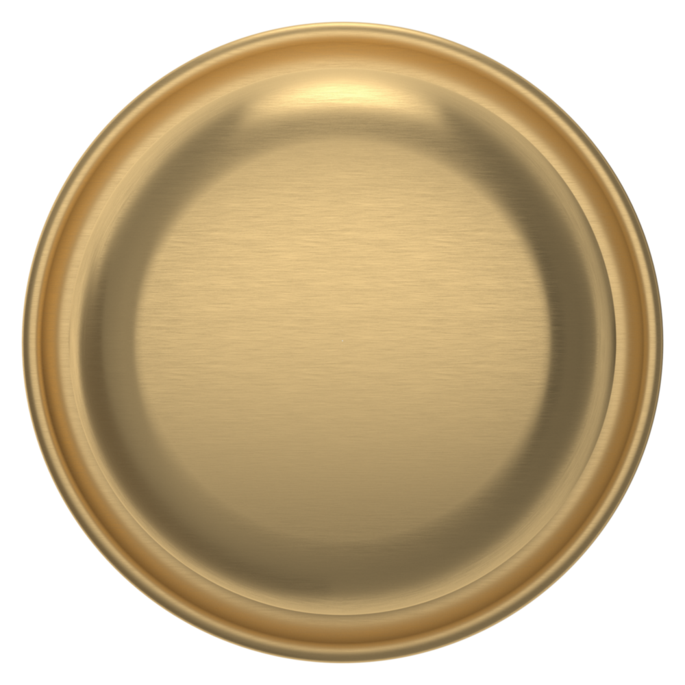 Baldwin 5015 Classic Knob Set with 5048 Round Rose Vintage Brass / Passage / Reversible