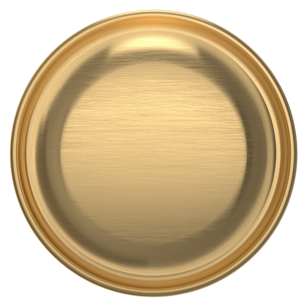 Baldwin 5015 Classic Knob Set with 5048 Round Rose Lifetime (PVD) Satin Brass / Privacy / Reversible