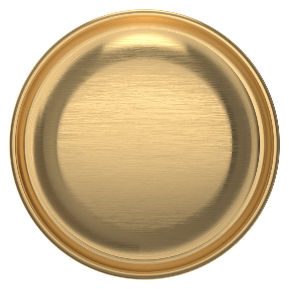 Baldwin 5015 Classic Knob Set with 5048 Round Rose Lifetime (PVD) Satin Brass / Privacy / Reversible