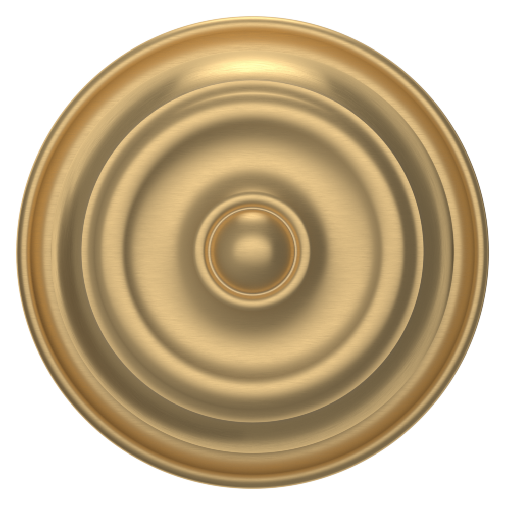 Baldwin 5020 Colonial Knob Set with 5048 Round Rose Vintage Brass / Privacy / Reversible