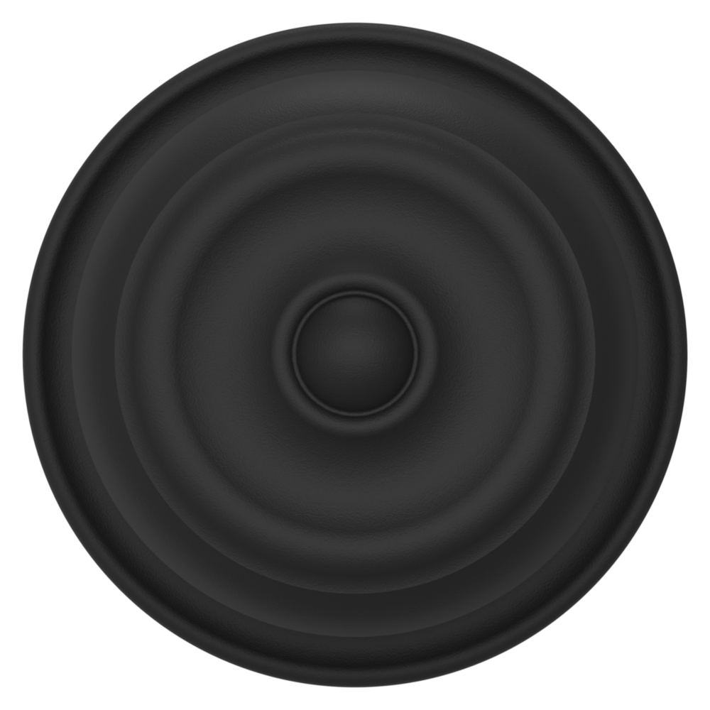 Baldwin 5020 Colonial Knob Set with 5048 Round Rose Satin Black / Passage / Reversible