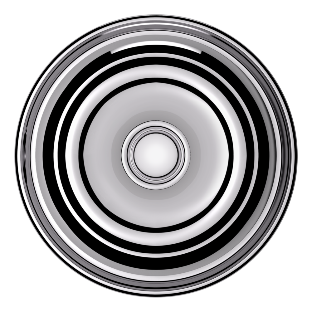 Baldwin 5020 Colonial Knob Set with 5048 Round Rose Polished Chrome / Passage / Reversible