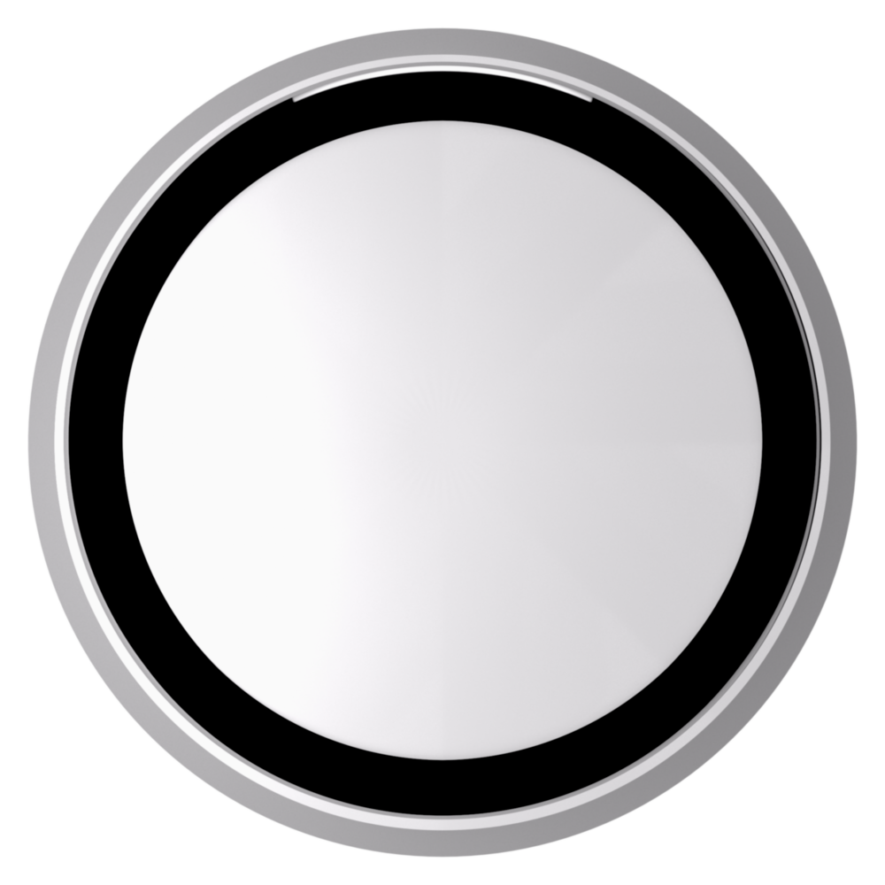 Baldwin 5023 Transitional Round Knob Set with R016 Round Rose Polished Chrome / Privacy / Reversible