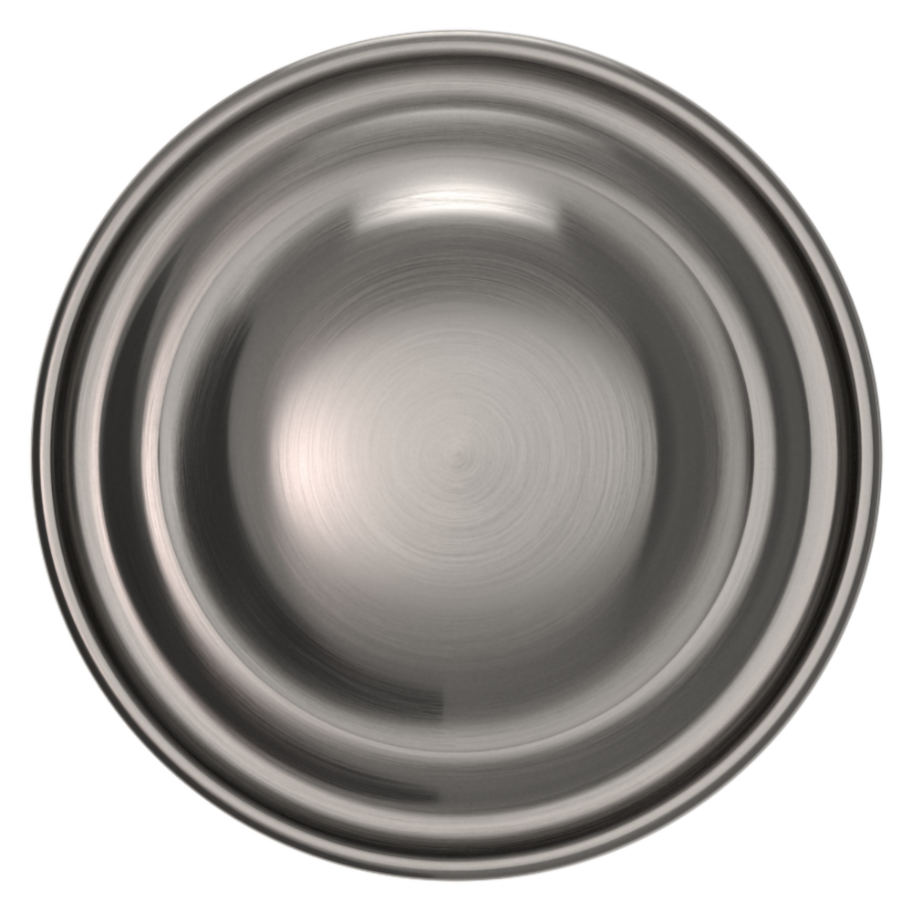 Baldwin 5030 Traditional Round Knob Set with 5048 Rose Lifetime (PVD) Graphite Nickel / Passage / Reversible