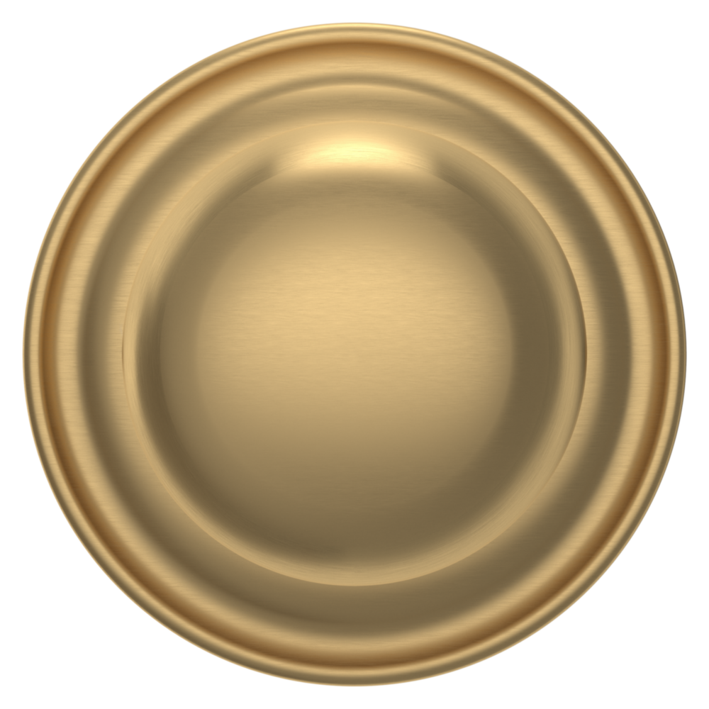 Baldwin 5030 Traditional Round Knob Set with 5048 Rose Vintage Brass / Privacy / Reversible