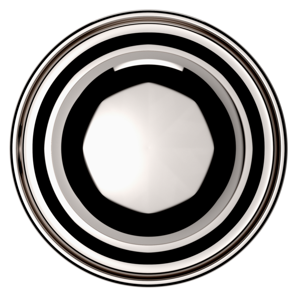 Baldwin 5030 Traditional Round Knob Set with 5048 Rose Lifetime (PVD) Polished Nickel / Passage / Reversible