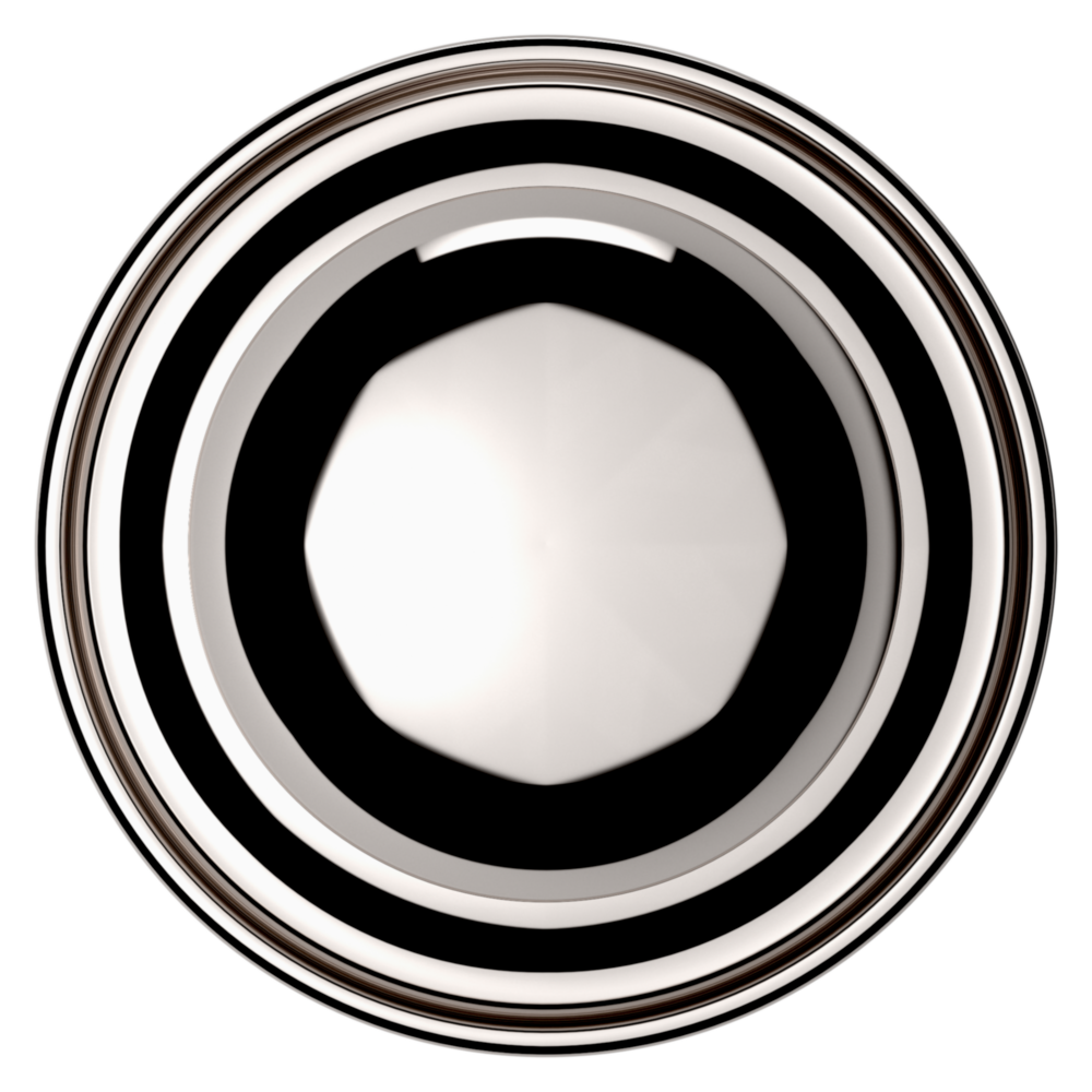 Baldwin 5030 Traditional Round Knob Set with 5048 Rose Lifetime (PVD) Polished Nickel / Privacy / Reversible