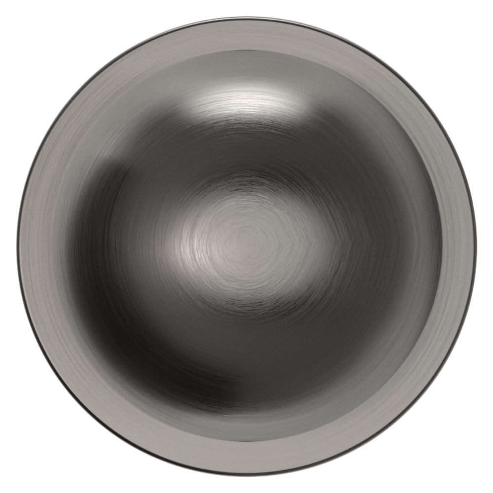 Baldwin 5041 Contemporary Round Knob Set with 5046 Rose Lifetime (PVD) Graphite Nickel / Privacy / Reversible