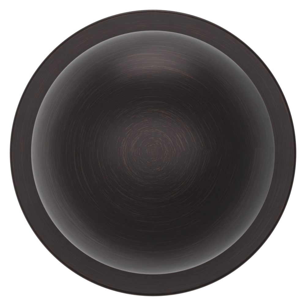 Baldwin 5041 Contemporary Round Knob Set with 5046 Rose Venetian Bronze / Passage / Reversible