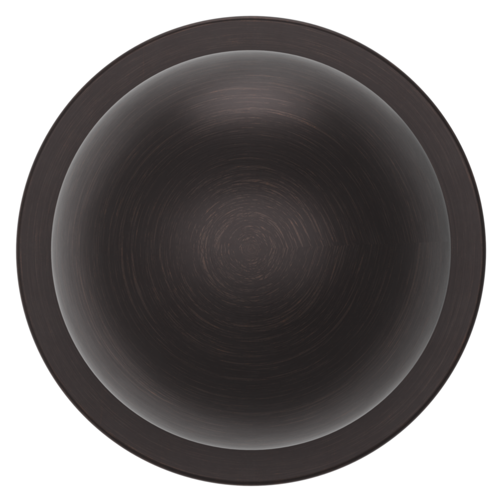 Baldwin 5041 Contemporary Round Knob Set with 5046 Rose Venetian Bronze / Privacy / Reversible