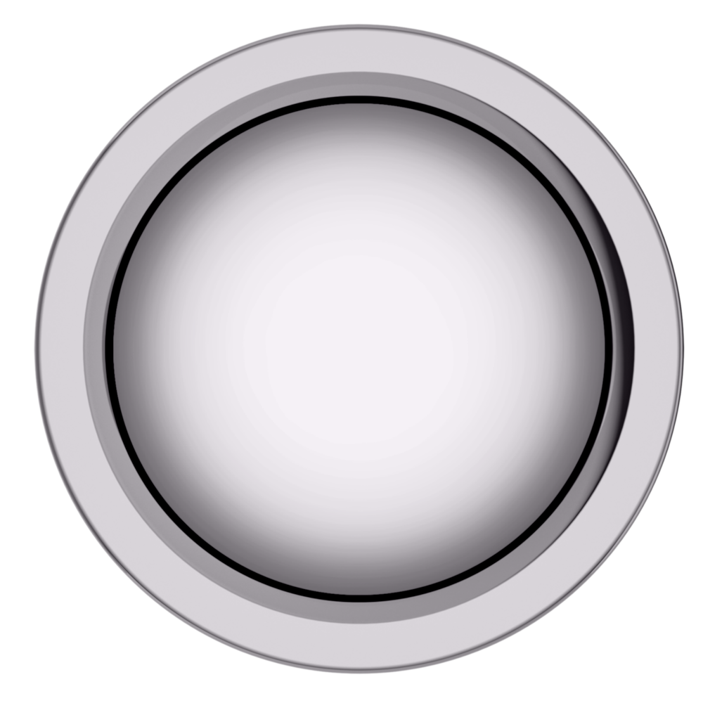 Baldwin 5041 Contemporary Round Knob Set with 5046 Rose Polished Chrome / Passage / Reversible