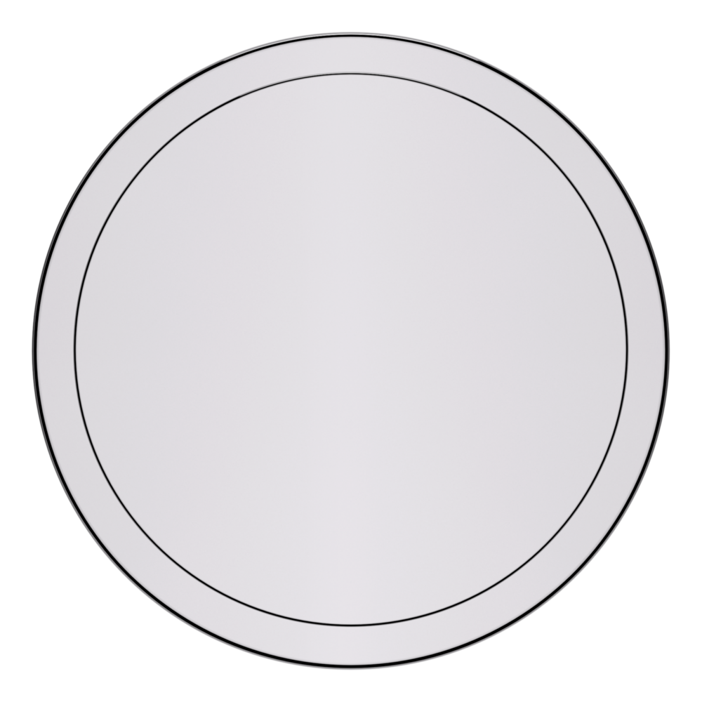 Baldwin 5055 Modern Round Knob Set with 5046 Rose Polished Chrome / Privacy / Reversible