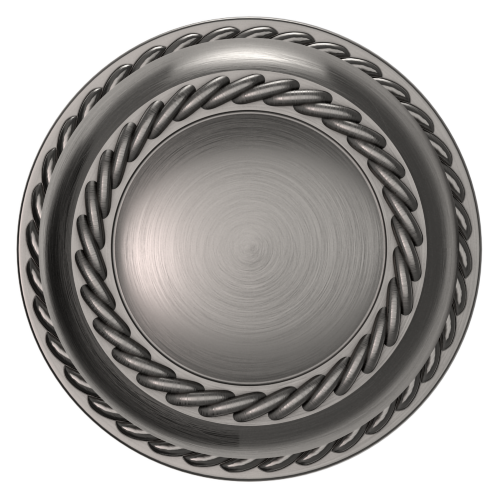 Baldwin 5064 Bristol Knob Set with 5004 Rose Lifetime (PVD) Graphite Nickel / Passage / Reversible