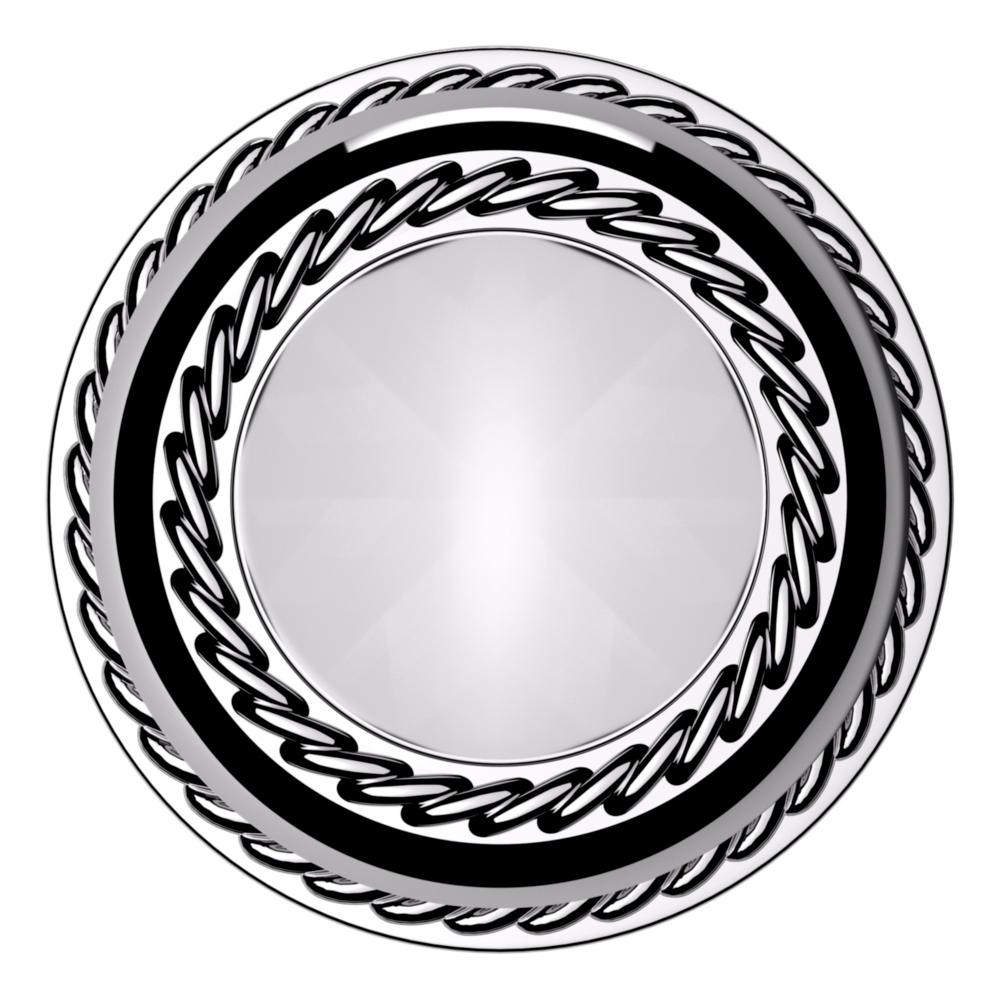 Baldwin 5064 Bristol Knob Set with 5004 Rose Polished Chrome / Privacy / Reversible