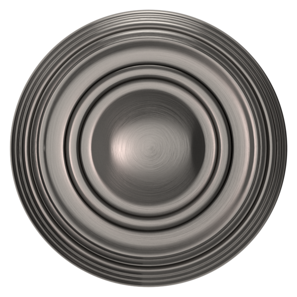 Baldwin 5066 Traditional Round Knob Set with 5078 Rose Lifetime (PVD) Graphite Nickel / Privacy / Reversible