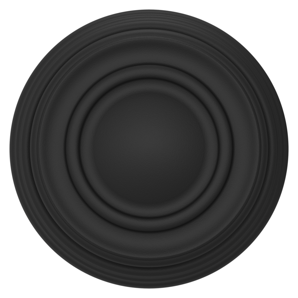 Baldwin 5066 Traditional Round Knob Set with 5078 Rose Satin Black / Privacy / Reversible