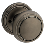 Baldwin 5068 Nashville Knob Set with 5070 Rose Lifetime (PVD) Graphite Nickel / Privacy / Reversible