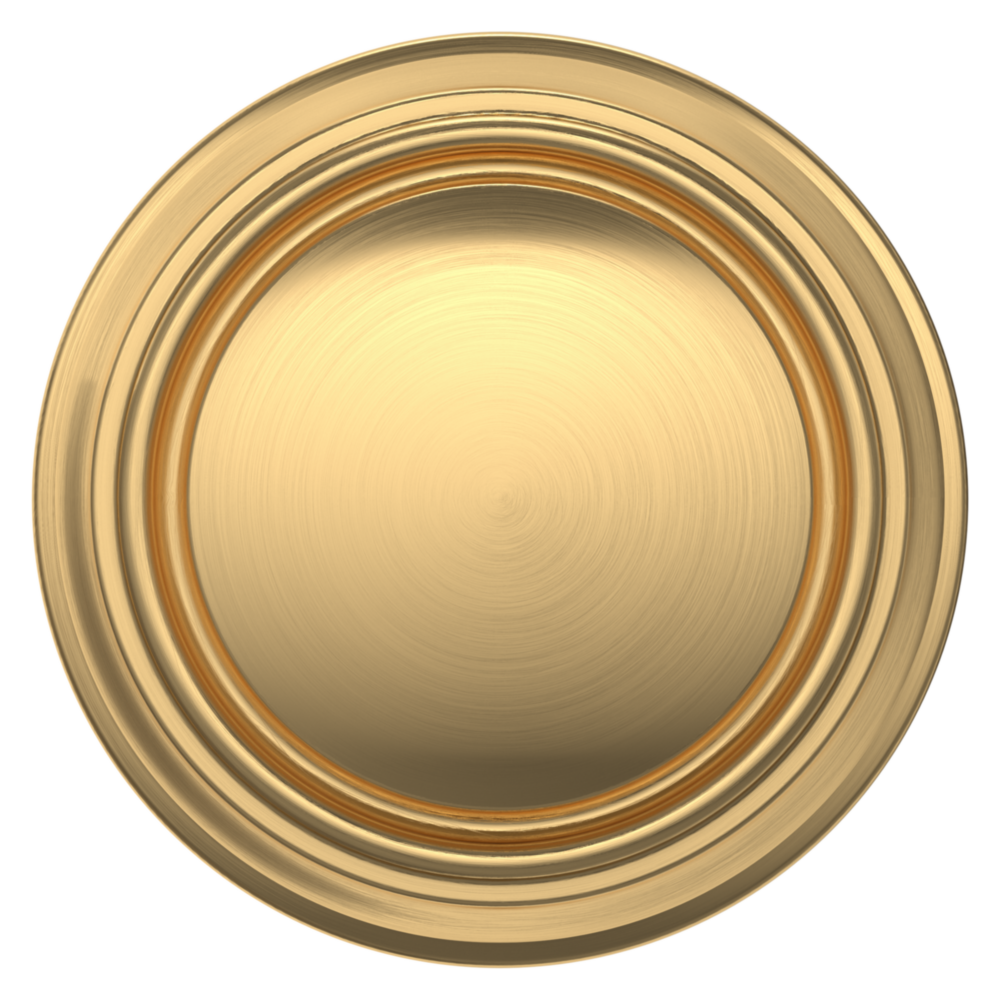 Baldwin 5068 Nashville Knob Set with 5070 Rose Lifetime (PVD) Satin Brass / Privacy / Reversible