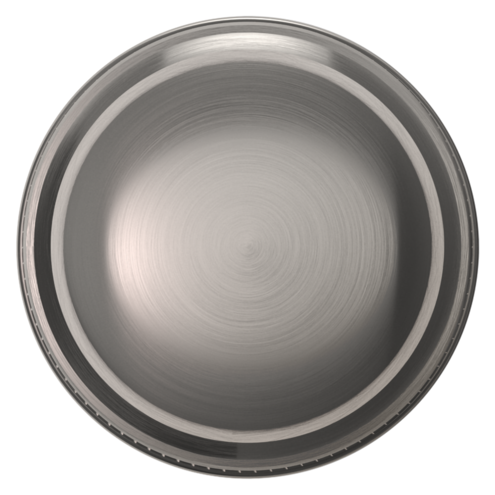 Baldwin 5069 Traditional Round Knob Set with 5076 Rose Lifetime (PVD) Graphite Nickel / Passage / Reversible