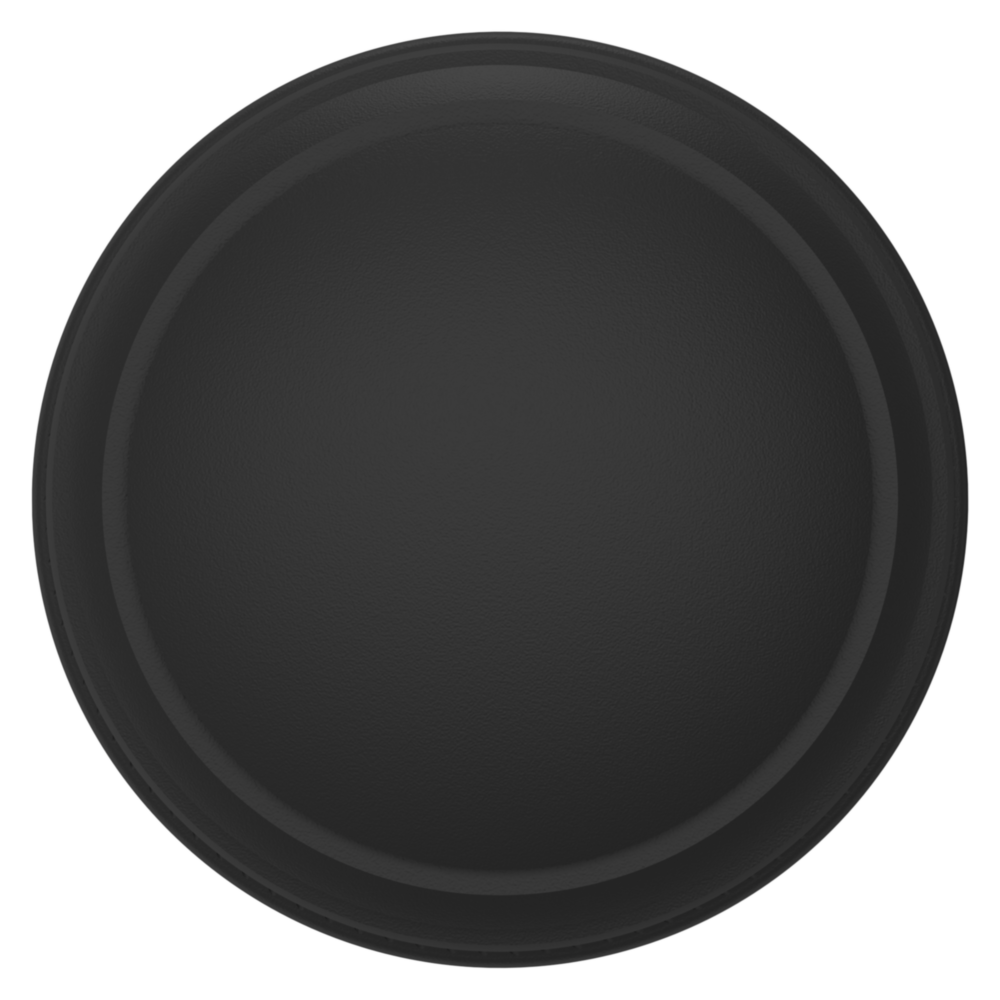 Baldwin 5069 Traditional Round Knob Set with 5076 Rose Satin Black / Privacy / Reversible