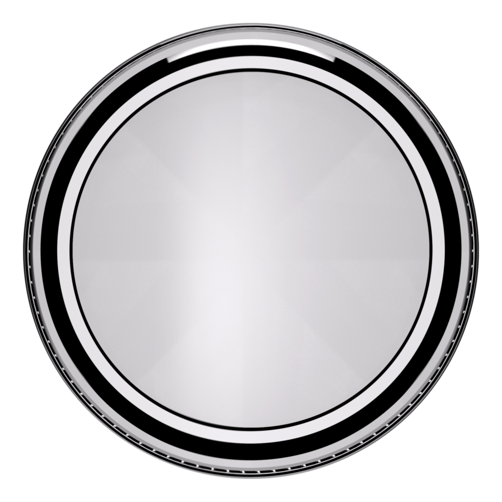 Baldwin 5069 Traditional Round Knob Set with 5076 Rose Polished Chrome / Passage / Reversible