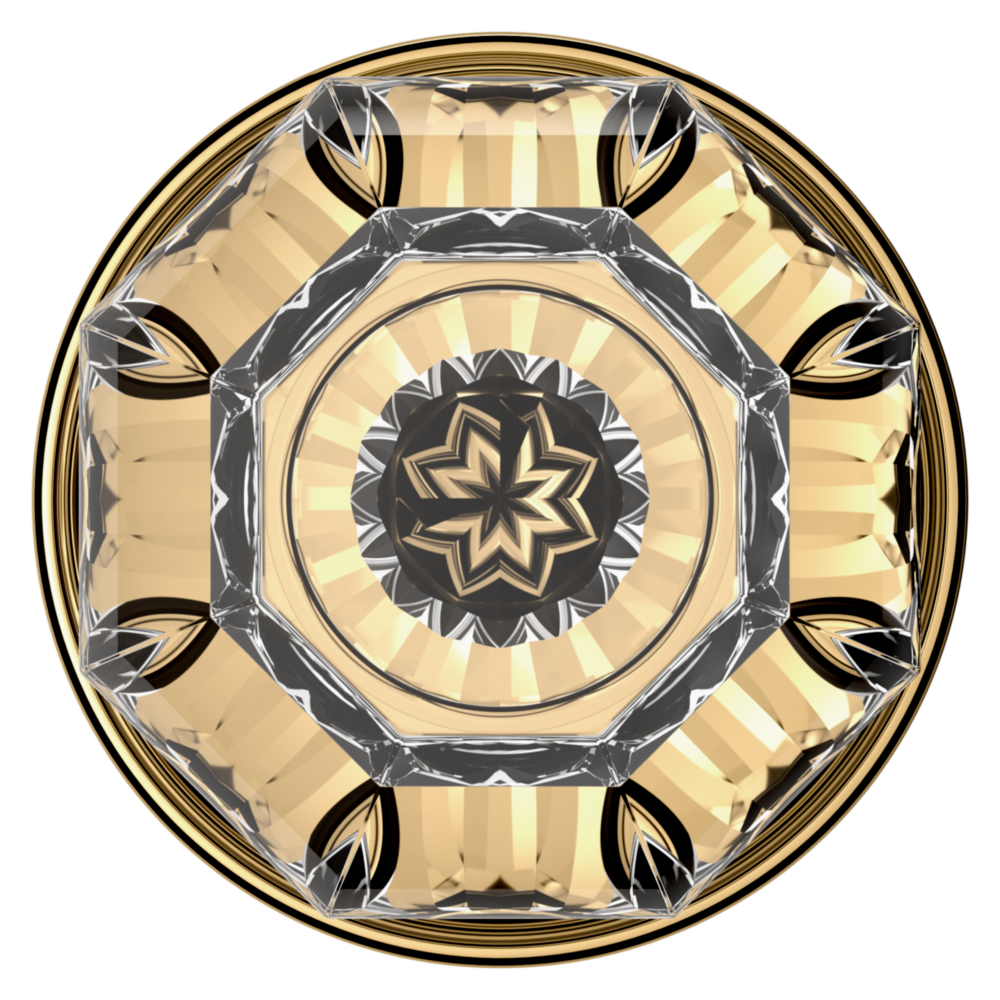 Baldwin 5080 Fillmore Knob Set with 5048 Rose Polished Brass / Passage / Reversible