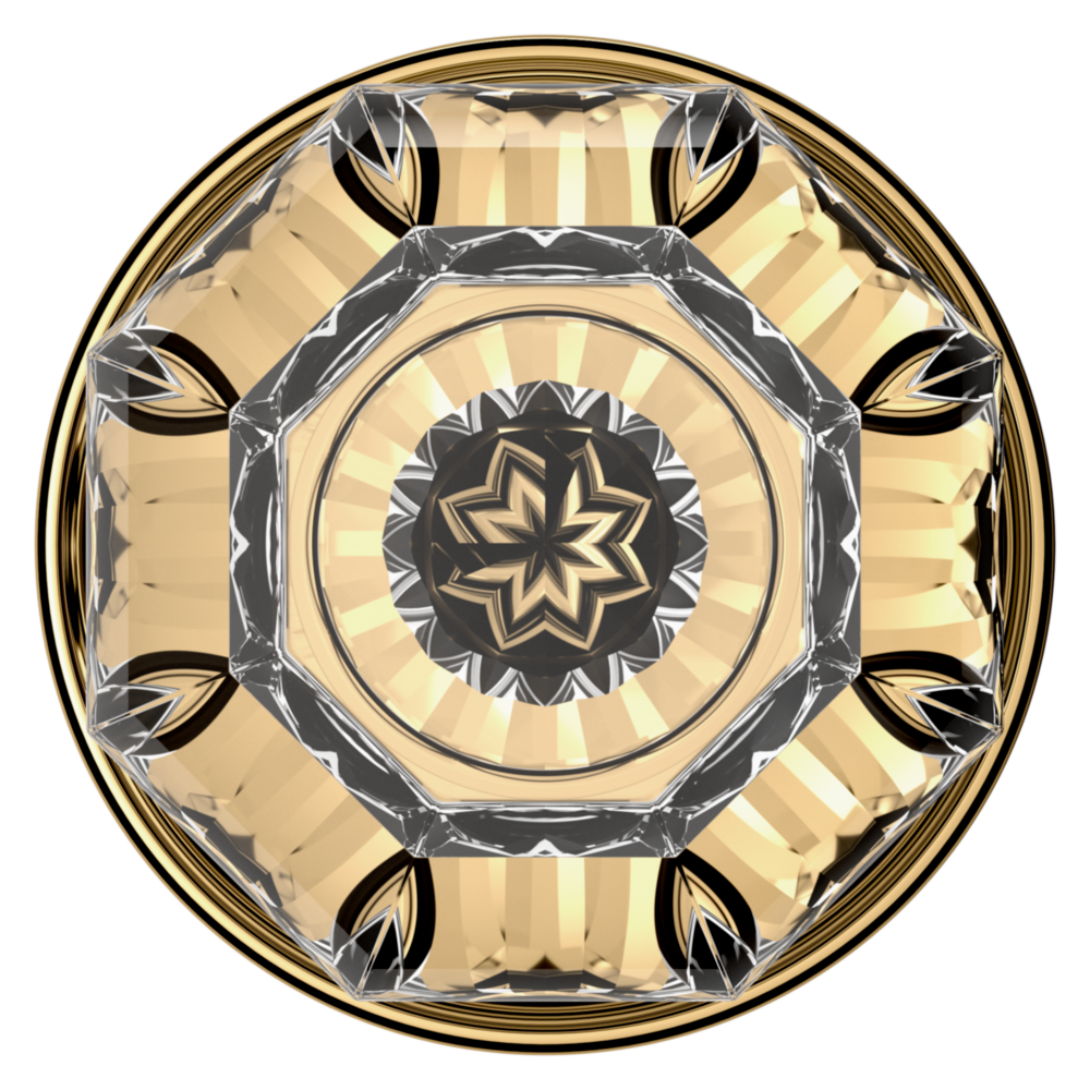 Baldwin 5080 Fillmore Knob Set with 5048 Rose Polished Brass / Privacy / Reversible