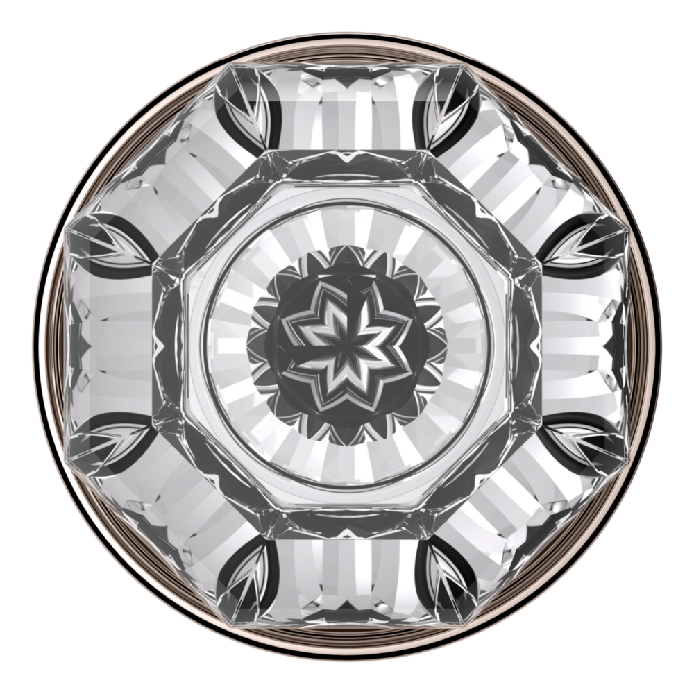 Baldwin 5080 Fillmore Knob Set with 5048 Rose Lifetime (PVD) Polished Nickel / Full Dummy / Reversible