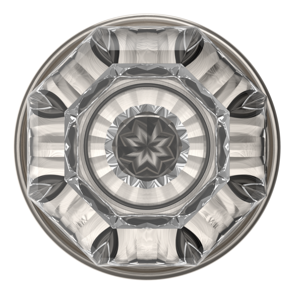 Baldwin 5080 Fillmore Knob Set with 5048 Rose Satin Nickel / Full Dummy / Reversible