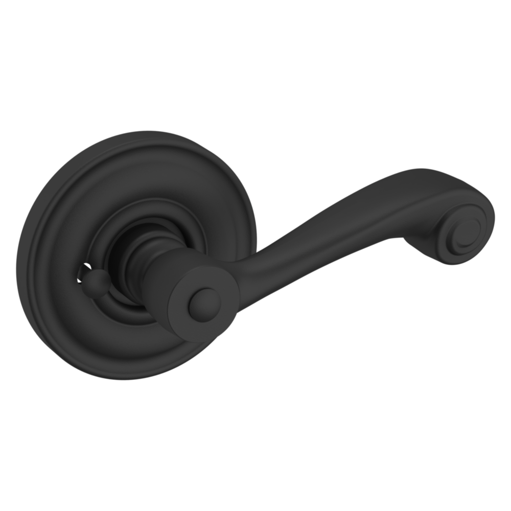 Baldwin 5103 Wave Lever Set with 5048 Rose Satin Black / Privacy / Reversible