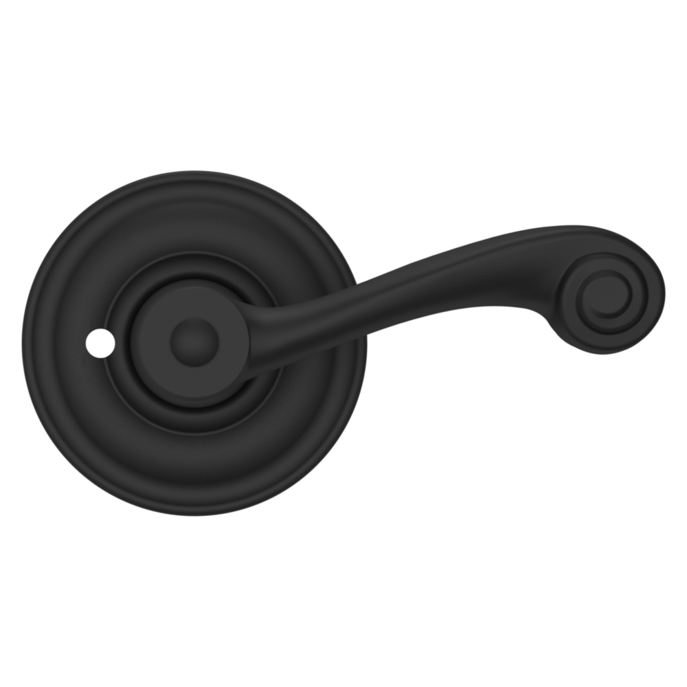 Baldwin 5103 Wave Lever Set with 5048 Rose Satin Black / Privacy / Reversible