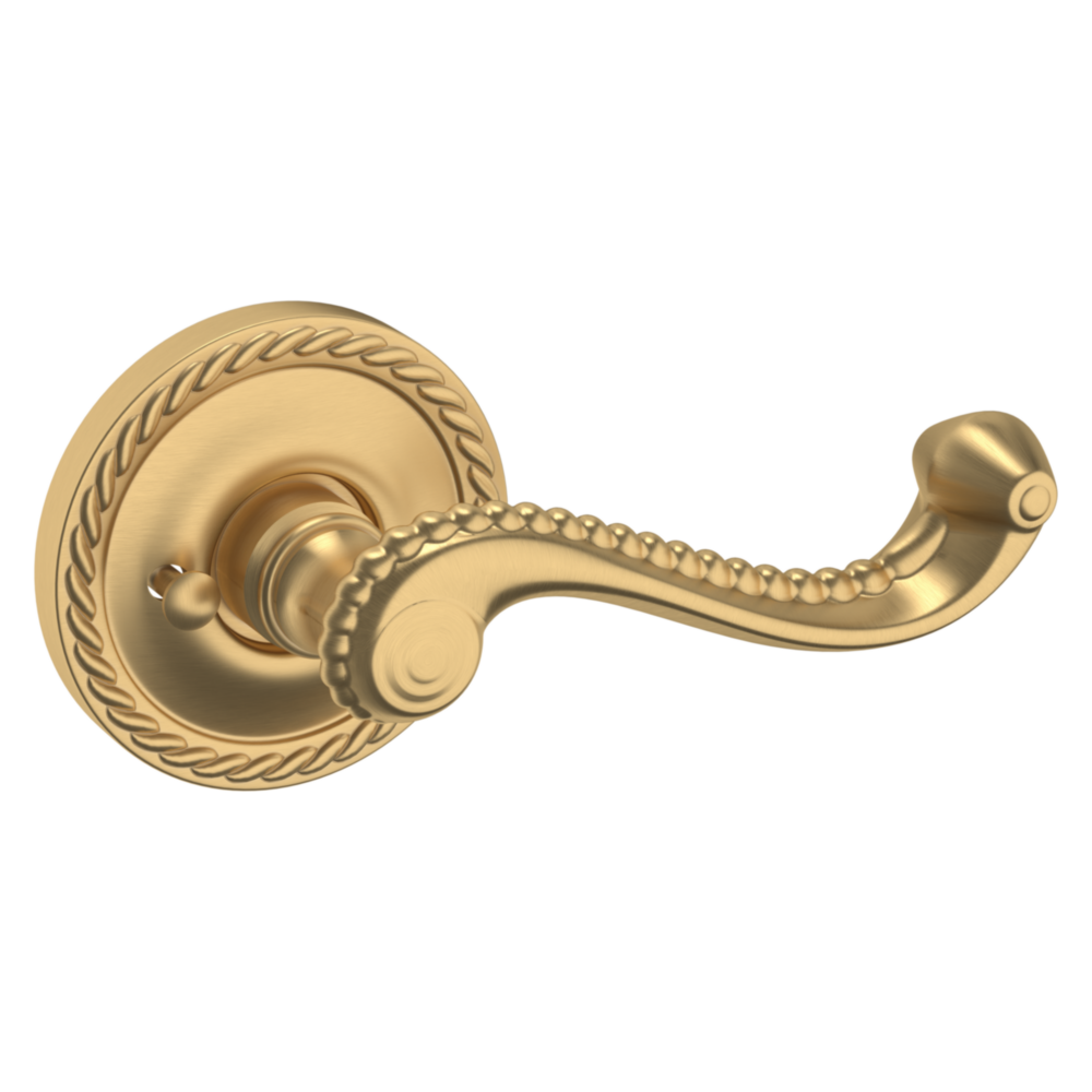 Baldwin 5104 Bristol Lever Set with 5004 Rose Vintage Brass / Privacy / Reversible