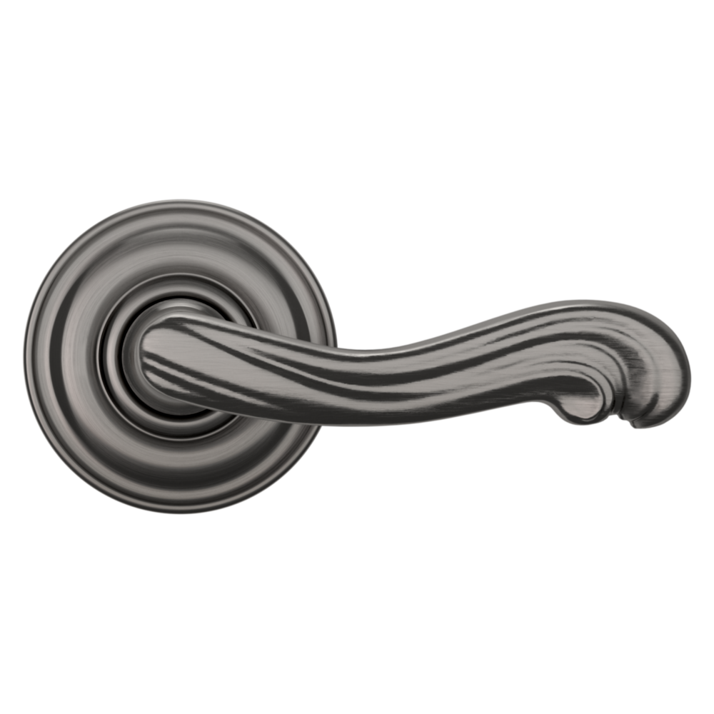 Baldwin 5108 Kensington Lever Set with 5048 Rose Lifetime (PVD) Graphite Nickel / Passage / Reversible