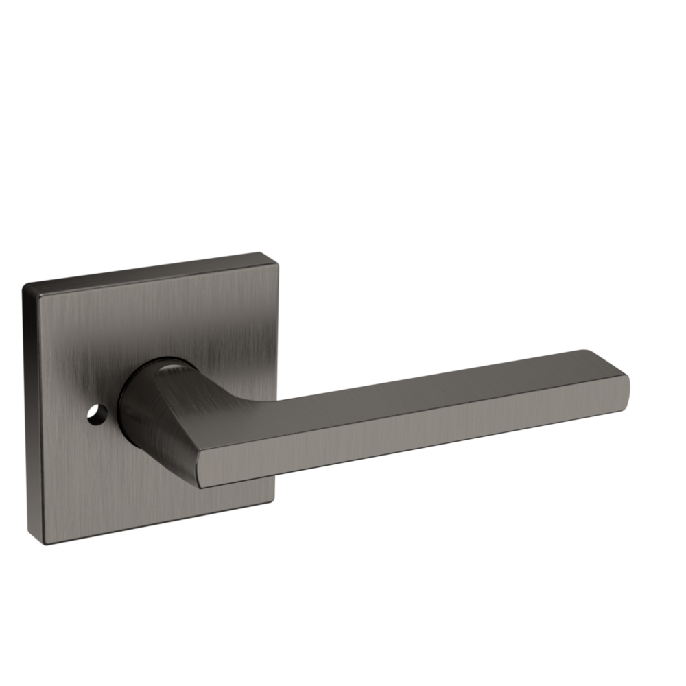 Baldwin 5162 Minneapolis Lever Set with R017 Rose Lifetime (PVD) Graphite Nickel / Privacy / Reversible