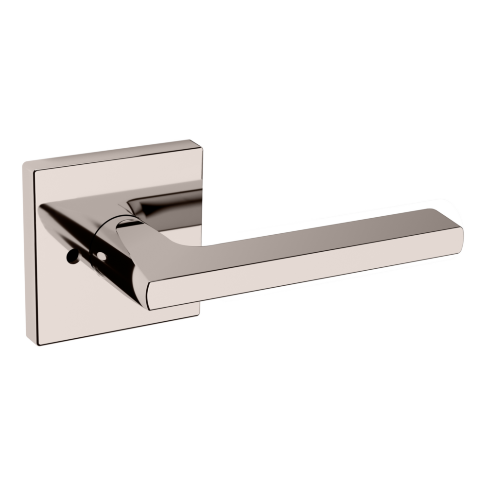 Baldwin 5162 Minneapolis Lever Set with R017 Rose Lifetime (PVD) Polished Nickel / Privacy / Reversible