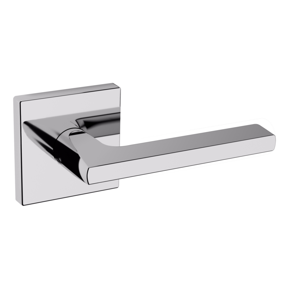 Baldwin 5162 Minneapolis Lever Set with R017 Rose Polished Chrome / Passage / Reversible