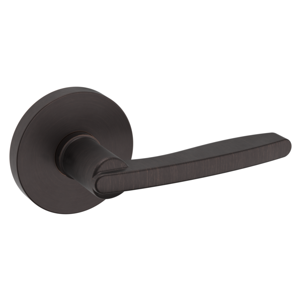 Baldwin 5164 Contemporary Straight Lever Set with 5046 Rose Venetian Bronze / Passage / Reversible