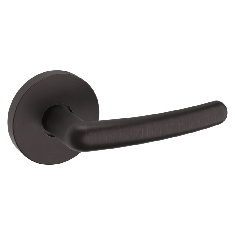 Baldwin 5165 Contemporary Straight Lever Set with 5046 Rose Venetian Bronze / Passage / Reversible
