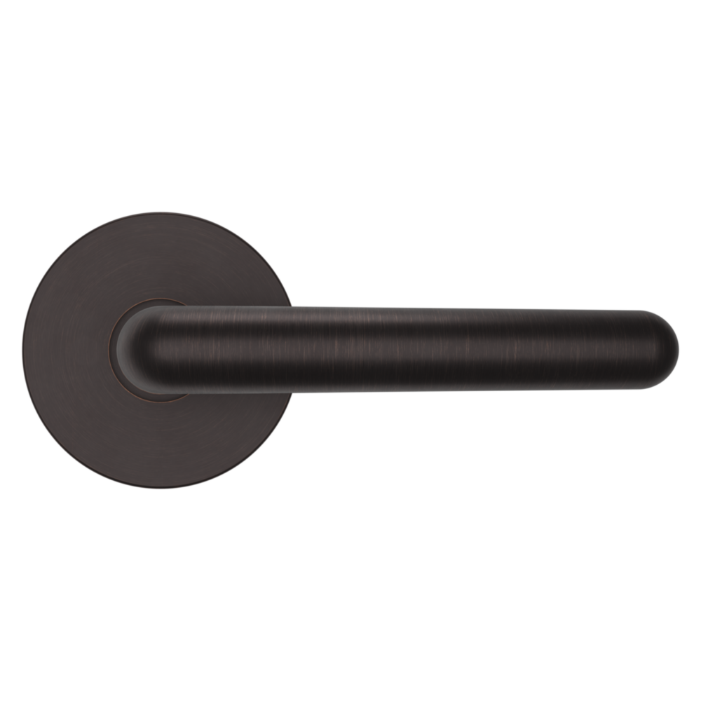 Baldwin 5165 Contemporary Straight Lever Set with 5046 Rose Venetian Bronze / Passage / Reversible